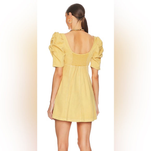 NWT Free People Cheyenne Denim Mini in Sand Dune - Size M - Picture 3 of 7